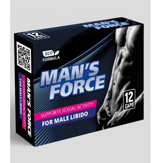 Концентрат пищевой для мужчин на основе растительного сырья Mans Force (12капсул)