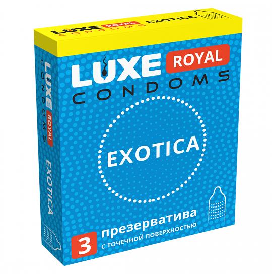 Luxe Royal Exotica Презервативы текстурированные с точечной поверхностью