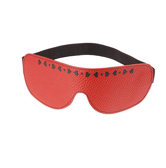 Маска с сердечками красная цвет красный