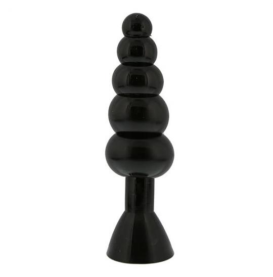 Массажер для анальной стимуляции Bendable Butt Rattler black цвет черный