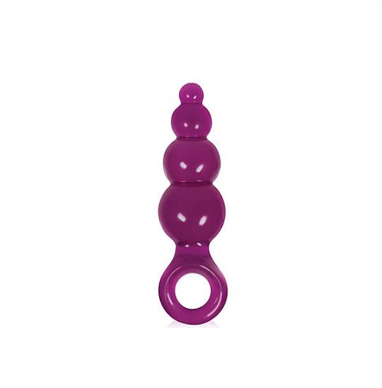 Массажер для анальной стимуляции Jolie Ripples Medium Plum цвет фиолетовый