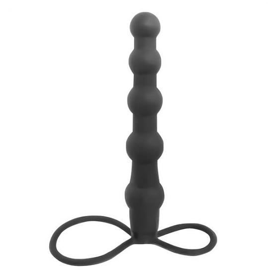 Массажер для анальной стимуляции Mojo Bumpy Black цвет черный
