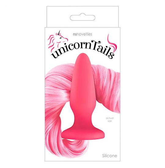 Массажер для анальной стимуляции Unicorn Tails Pink цвет розовый
