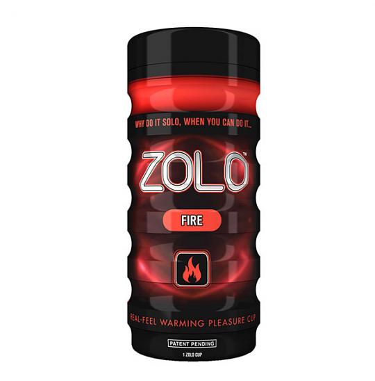 Массажер для мужчин-вагина Zolo Fire Cup цвет красный