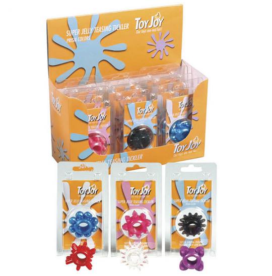 Набор насадок на член Super Jelly Teasing Tickler цвет розовый