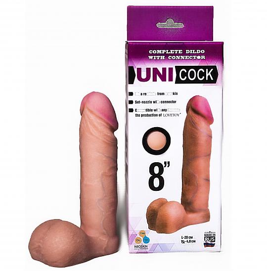 Насадка на Harness Unicock 8d цвет телесный