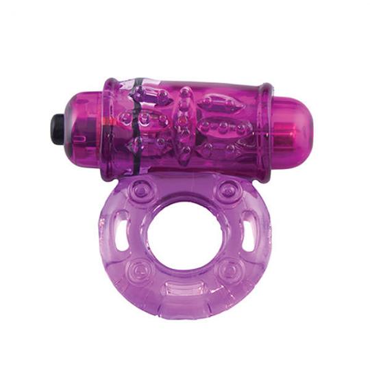 Насадка на пенис с вибратором Owow Purple цвет фиолетовый