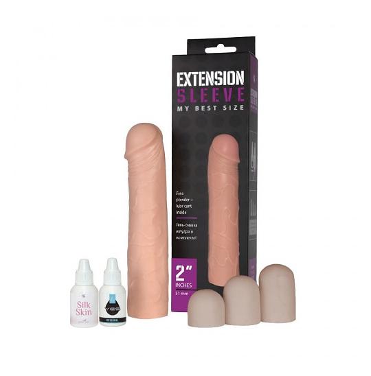 Насадка-удлинитель Extension sleeve цвет телесный