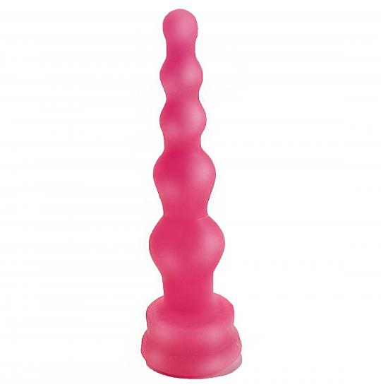 Плаг - массажер для простаты гелевый цвет розовый