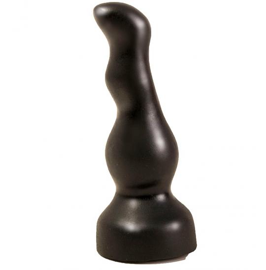 Плаг-массажёр для простаты чёрный в ламинате цвет черный