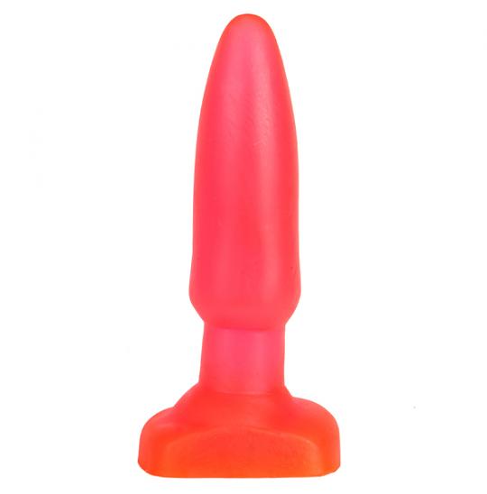 Плаг-массажёр для простаты гелевый в ламинате цвет розовый