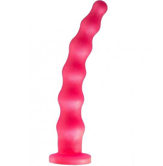 Плаг-массажёр для простаты гелевый в ламинате цвет розовый
