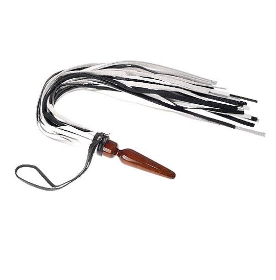 Плеть Комета белая цвет черный