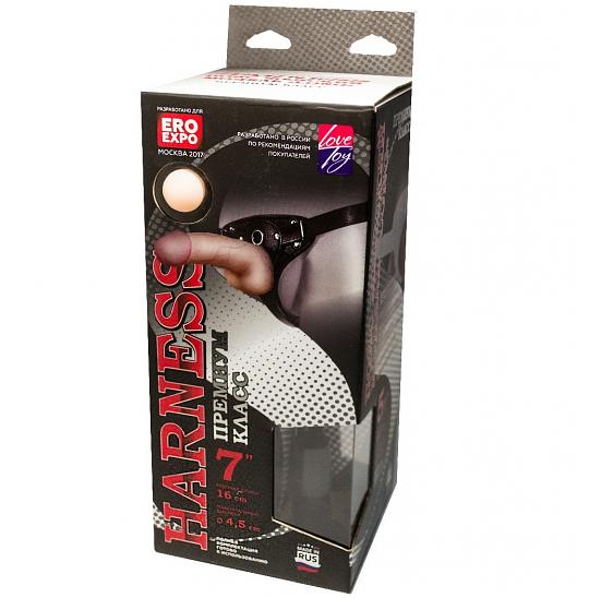 Пояс премиум класс (S) Woman Long с 3 насадками цвет телесный