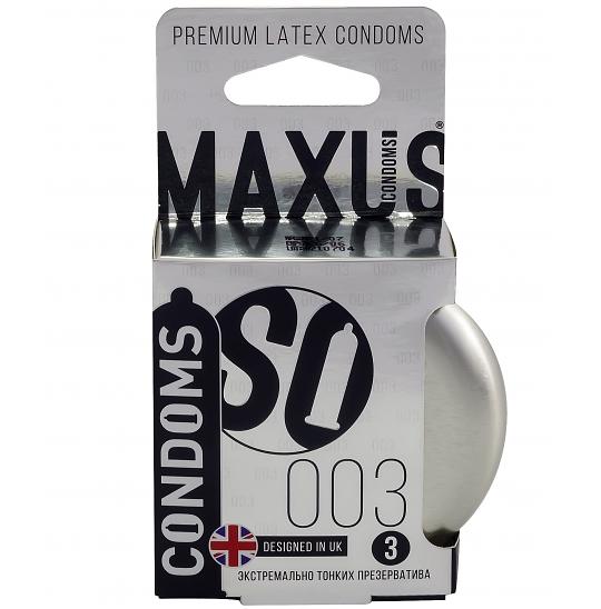 Презервативы Экстремально тонкие Maxus 003 №3 ж/к