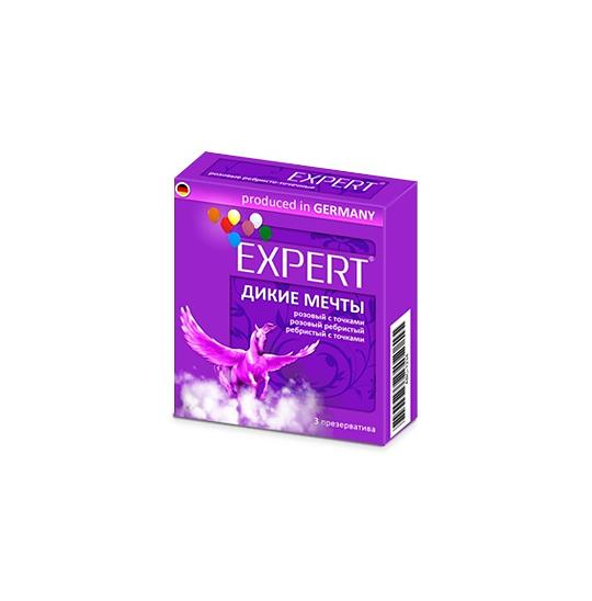 Презервативы Expert  Дикие мечты №3 микс  (ребристый, точечный, плотный)