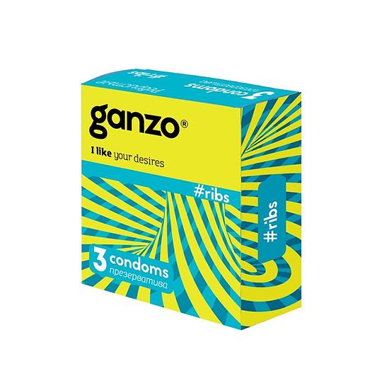 Презервативы Ganzo Ribs № 3
