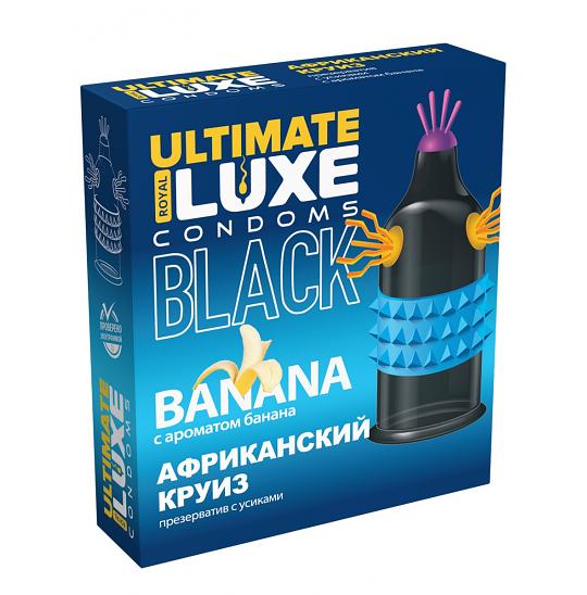 Презервативы Luxe Black Ultimate Африканский Круиз (банан)