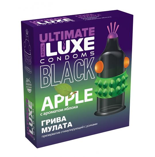 Презервативы Luxe Black Ultimate Грива Мулата (яблоко)