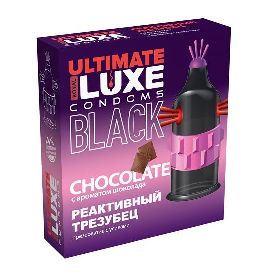 Презервативы Luxe Black Ultimate Реактивный Трезубец (шоколад)