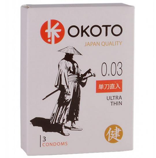 Презервативы Окото Ultra Thin  (3 ультратонких презерватива)