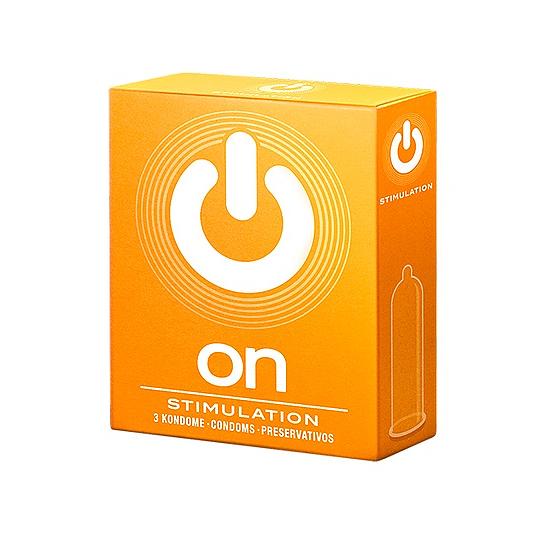 Презервативы ON Германия stimulation - с точками (ширина 54mm)