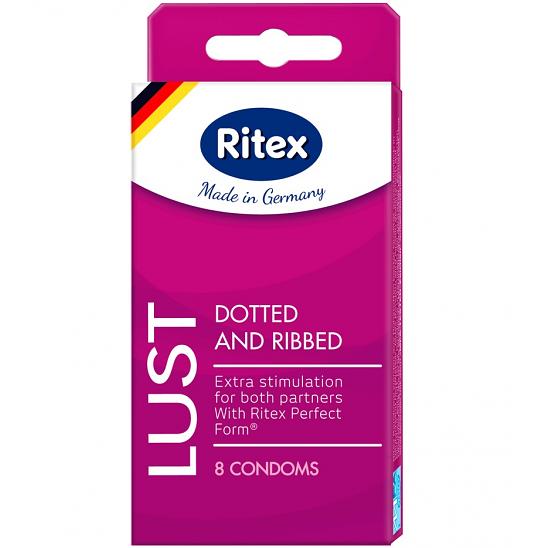 Презервативы Ritex Lust 8 condoms (8 презервативов в вакуумной упаковке)