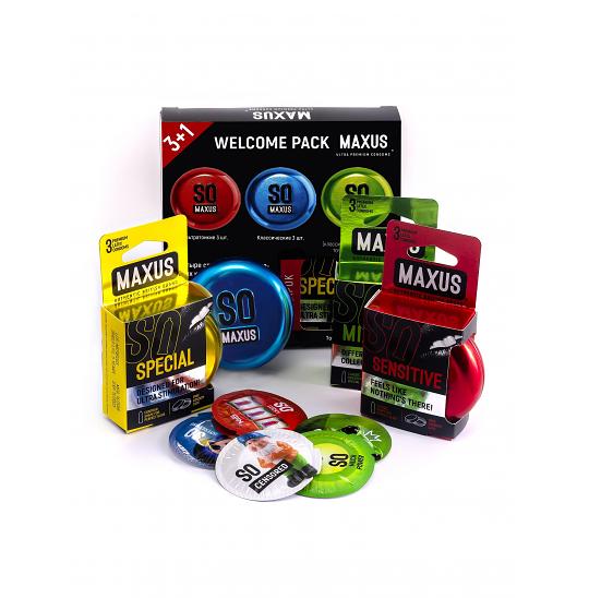 Промо набор Welcome pack презервативы Maxus (4 уп. №3)