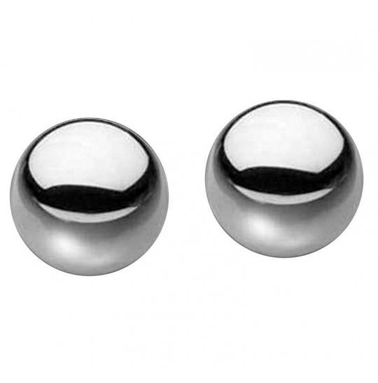 Шарики вагинальные из стали SM Steel Balls цвет белый