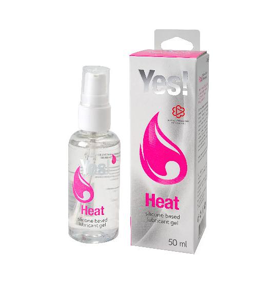 Силиконовая вагинальная смазка Yes Heat 50 мл