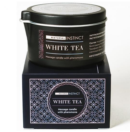 Свеча массажная Natural Instinct Белый чай 70мл.