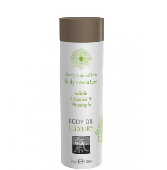 Съедобное масло для тела Кокос & Ананас 75мл.