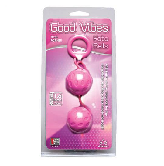 Вагинальные шарики Roto Balls цвет розовый