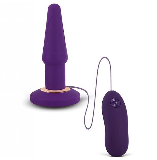 Вибратор для анальной стимуляции Apex Butt Plug Large Purple цвет фиолетовый