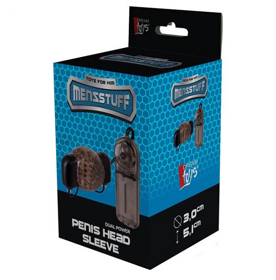 Вибратор для мужчин Penis Head Sleeve цвет черный