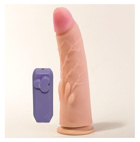 Вибратор фактурный с выносным блоком Биоклон цвет телесный