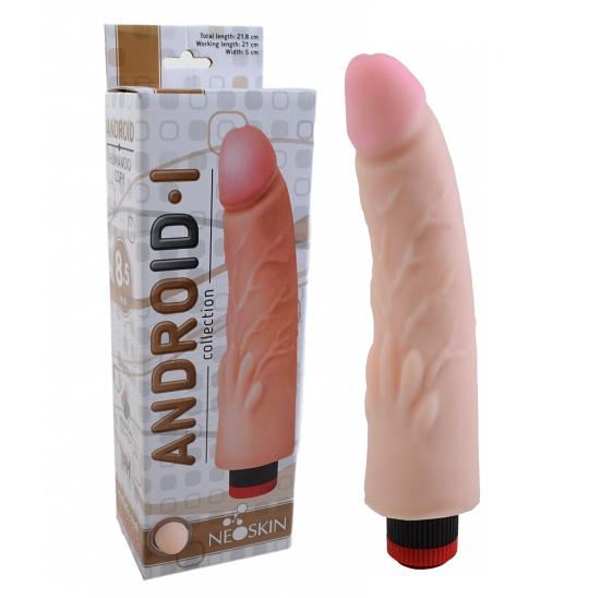 Вибратор неоскин в коробке ANDROID Collection-I 21 см цвет телесный