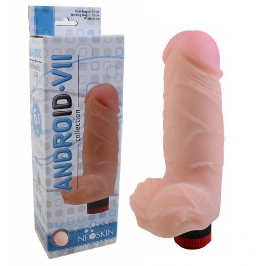 Вибратор неоскин в коробке ANDROID Collection-VII 13 см цвет телесный