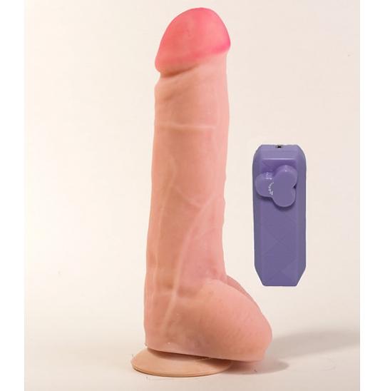 Вибратор с выносным блоком Биоклон 17,5см цвет телесный