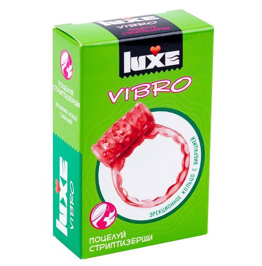 Виброкольца Luxe Vibro Поцелуй стриптизерши   презерватив