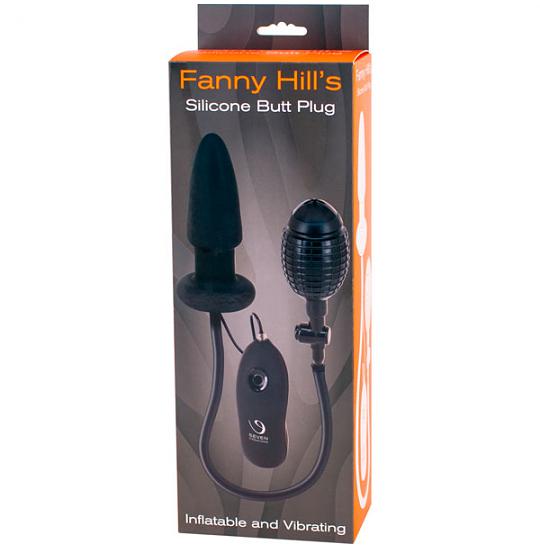 Вибромассажер для анальной стимуляции Fanny Hills Silicone 7-speed Butt Plug цвет черный