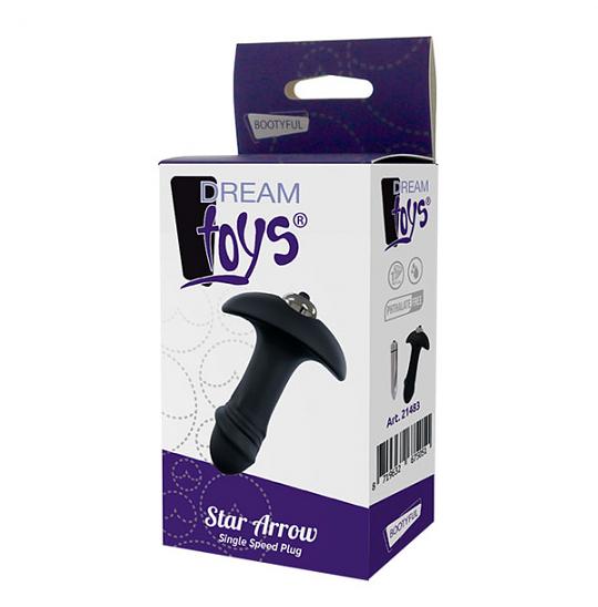 Вибромассажер для анальной стимуляции цвет черный