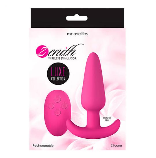 Вибромассажер для анальной стимуляции Luxe Zenith Wireless Plug Pink цвет розовый