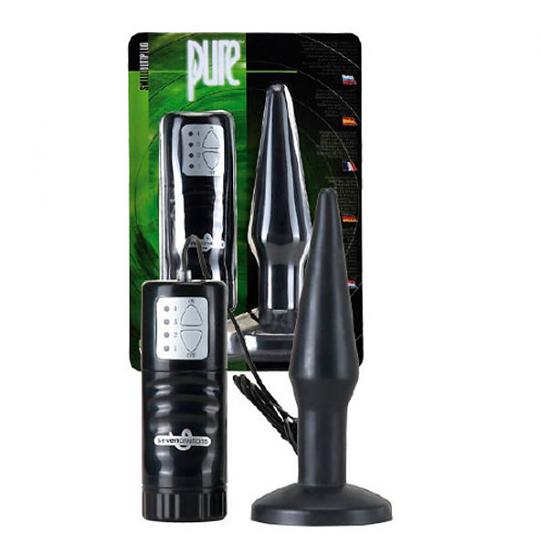 Вибромассажер для анальной стимуляции Pure tm small buttplug цвет черный