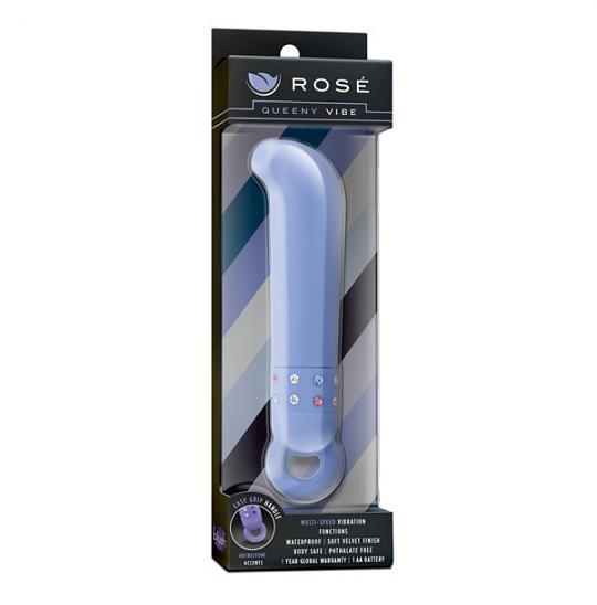 Вибромассажер Rose Queeny Vibe цвет голубой
