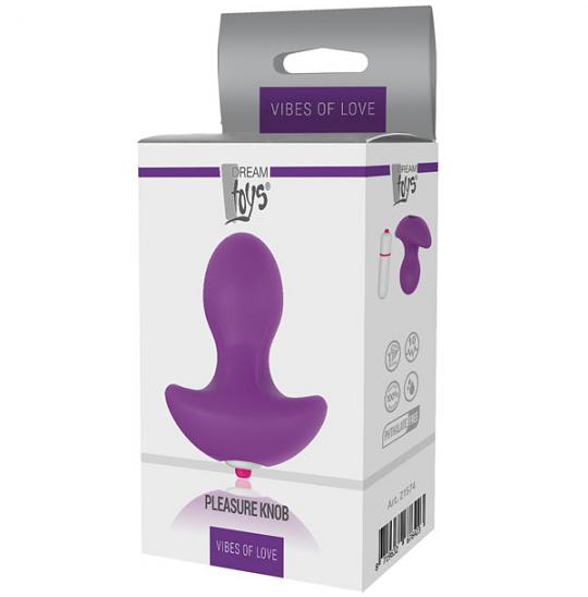 Вибромассажер с клиторальной стимуляцией Pleasure Knob цвет фиолетовый