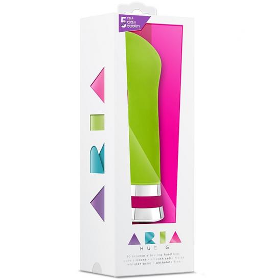 Вибромассажер-фаллоимитатор Aria Hue G Lime цвет зеленый