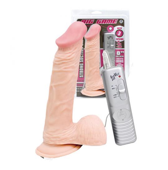 Вибромассажер-фаллоимитатор Big Game цвет телесный