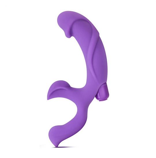 Вибромассажер-фаллоимитатор цвет фиолетовый