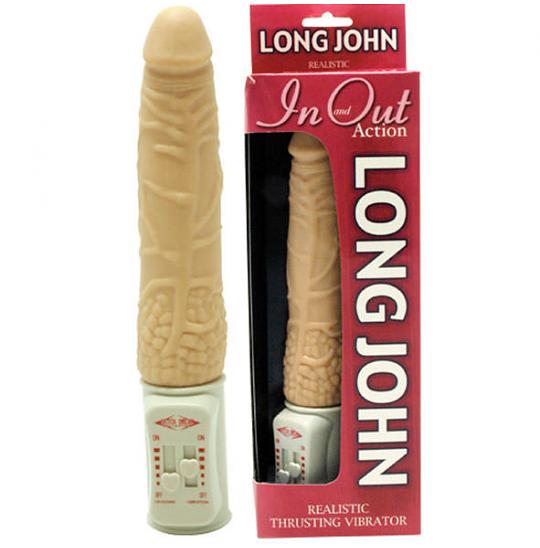 Вибромассажер-фаллоимитатор Long John цвет телесный